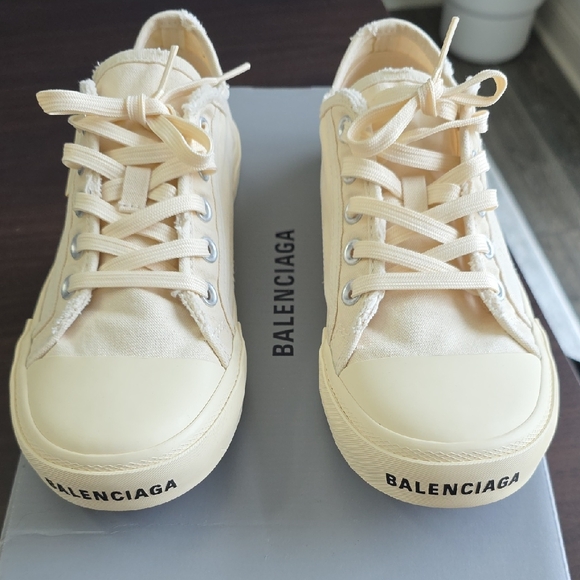 Balenciaga Other - Balenciaga Beige Canvas Sneakers